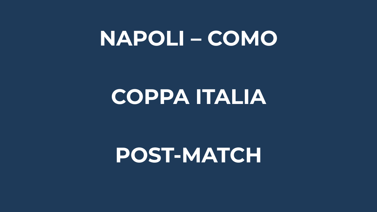 Napoli-Como Coppa Italia: Butez para il rigore di Lobotka e il Como elimina il Napoli