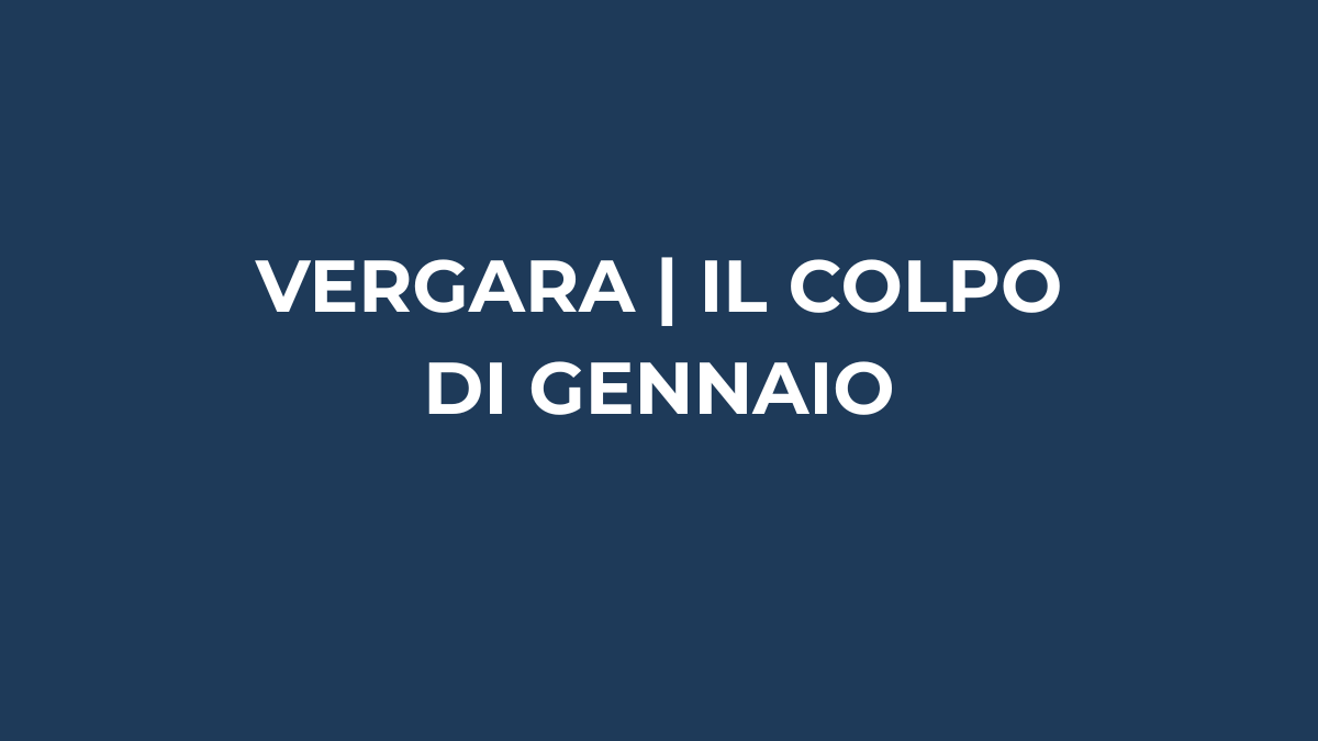 Antonio Vergara, il vero acquisto di gennaio del Napoli
