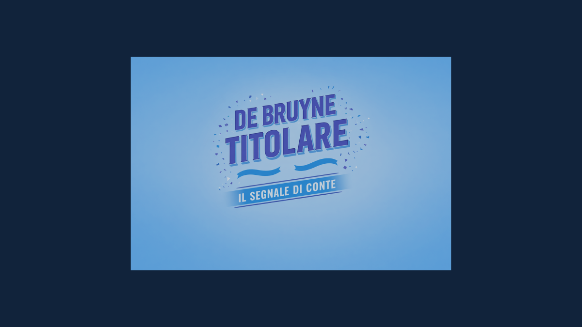 De Bruyne titolare a Cagliari come segnale forte di Conte per il finale di stagione del Napoli